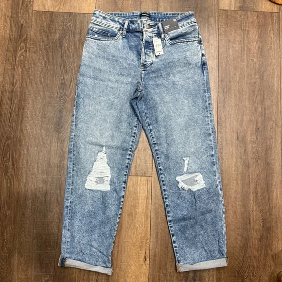 Express Jeans New Nwt Express Boyfriend Mid Rise Express